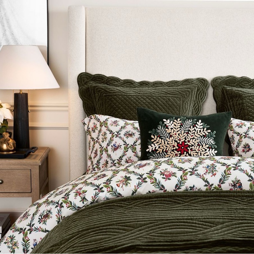 NWT Pottery Barn 12 Days of Christmas Duvet Cover and Sham